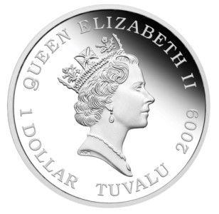 Tuvalu 2009 1$ Charles Darwin 200th Anniversary Proof .999 1Oz Silver
