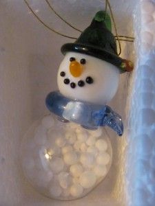 11 Beautiful Art Glass Snowmen Snowman Christmas Tree Ornaments Snow