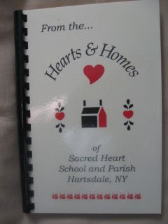 New Sacred Heart School Church Cookbook Hartsdale NY