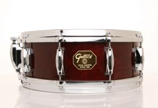 Gretsch 5x14 USA Custom Maple Snare Drum Rosewood Lacquer Free