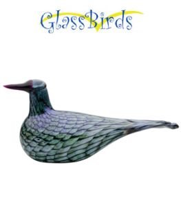 New Iittala Oiva Toikka Rusee Grebe Glass Bird Finland