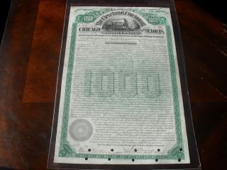 Gold Bond $1000 1890 Railroad XF
