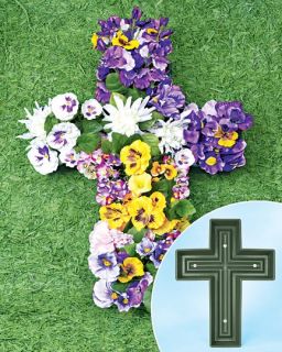 Cross Shaped Planter Grave Marker Memorial Show Your Faith Honor Loved