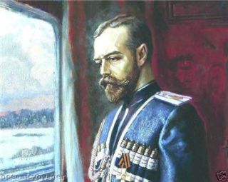Russian Print Abdication Tsar Nicholas II Romanov