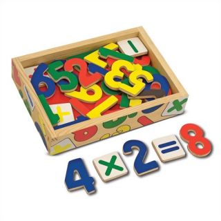Melissa and Doug Magnetic Wooden Numbers in a