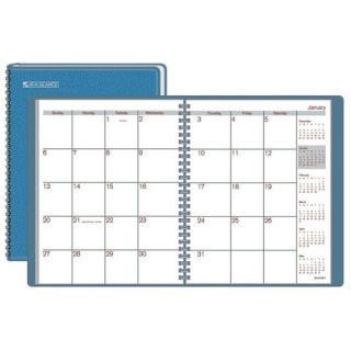 Monthly Planner,Jan Dec,2PPM,6 7/8x8 3/4Page Size,Blue, 2012