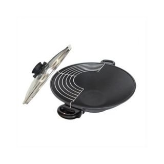Swiss Diamond Wok with Rack with Two Short