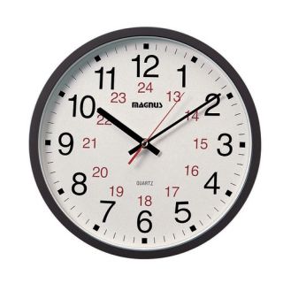 Dainolite Magnus 12 Office Clock   22502 BK