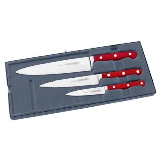 Mundial 5100 Series Red 3 Piece Starter Set with Hollow Edge   R5000