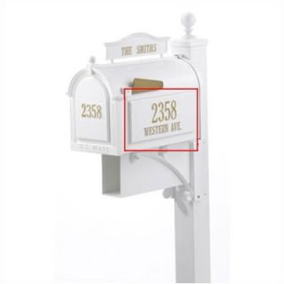 Whitehall Products White Personalized Mailbox Side Panel  