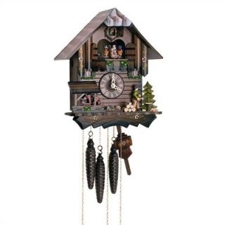 Schneider 12 Chalet Cuckoo Clock with Wood Chopper and Children