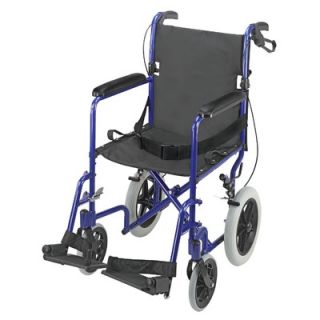  Lightweight Aluminum Transport Chair with 12 Rear Wheels   501 1051