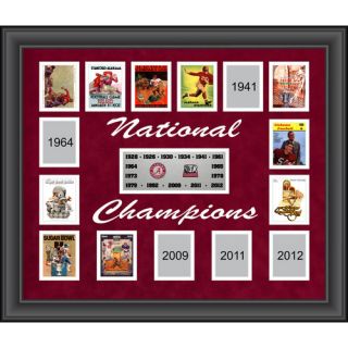 Alabama Crimson Tide 15 Time National Champions Framed Collage