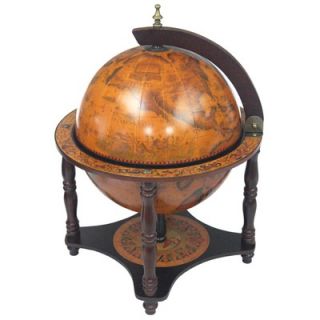 Merske LLC Italian Style 13 Tabletop Globe Bar in Old World