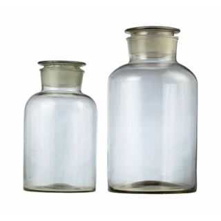 Sterling Industries 16 Vintage Chinese Apothecary Jar in Clear (Set