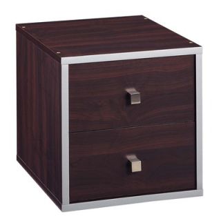 OIA Cube 15 Two Tier Storage Cube in Cherry