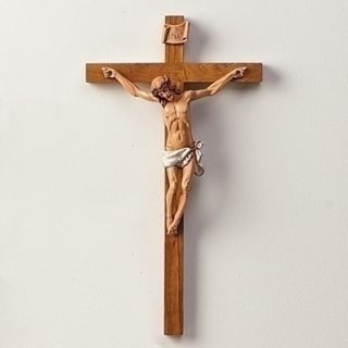 Fontanini 15 Woodtone Crucifix