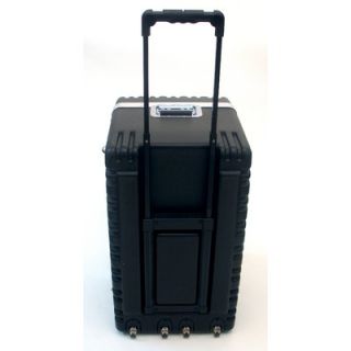  Case with Wheels and Telescoping Handle in Black 16.25 x 27.5 x 19.25