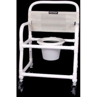 Anthros Medical Pvc 24 Shower/Commode with 5 Casters and Pail