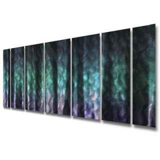  by Ash Carl Metal Wall Art in Black and Green  23.5 x 60   SWS00104