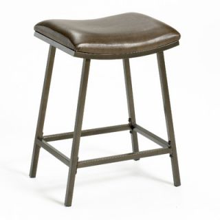 Hillsdale Saddle 24 Barstool with Nested Leg in Brown Copper