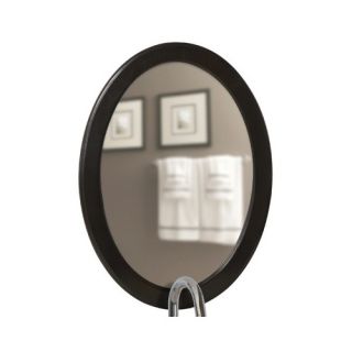 21 x 29 Oval Vanity Mirror in Walnut
