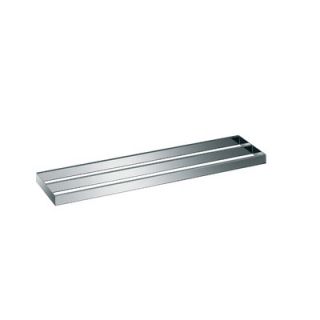 WS Bath Collections Skuara 23.6 Double Towel Bar in Polished Chrome