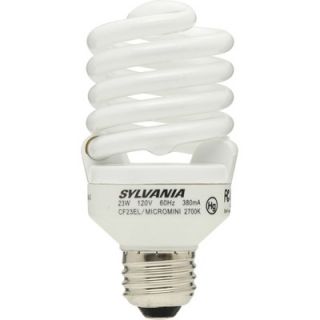 Sylvania 23 Watt Micro Mini Compact Fluorescent Bulb (2 Pack