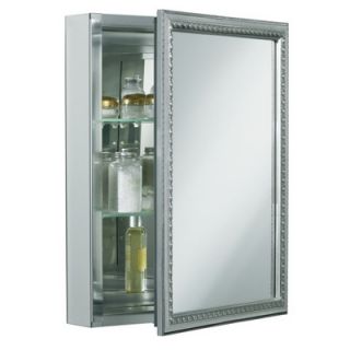 Kohler Single Door 20 x 26 Aluminum Medicine Cabinet with Decorative