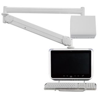 Cotytech Long Reach LCD Monitor Arm with Wall Box / Keyboard Holder