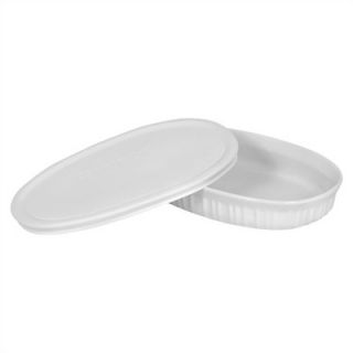 Corningware French White 23 Ounce Oval Dish with