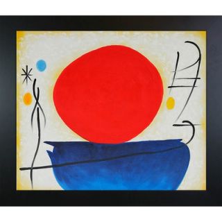  The Red Sun) Canvas Art by Joan Miro Surrealism   31 X 27