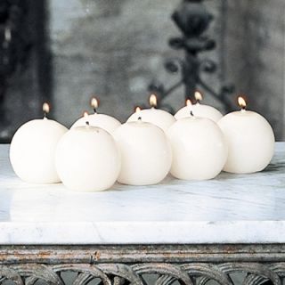 Global Views Unscented 2.5 Ball Candles (Set of 8)