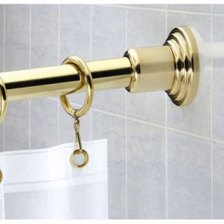 Gatco Marina 6 Shower Rod in Polished Brass