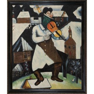  Violinist Canvas Art by Marc Chagall Surrealism   31 X 27