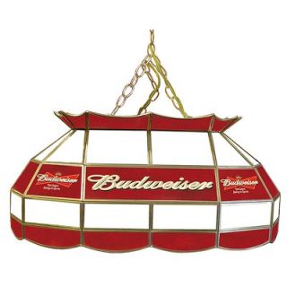 Trademark Global Budweiser 28 Stained Glass Pool Table Lamp