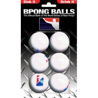 BPONG Beer Pong Ball (Pack 6)   BALLC02WHT 6PK