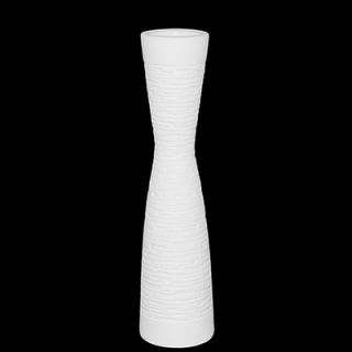 Urban Trends 30 White Ceramic Vase I in Matte