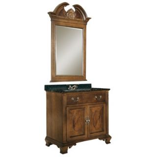 Kaco Dorchester 36 Vanity in Brown Cherry with Granite Top