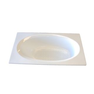 American Acrylic 60 x 60 Whirlpool Corner Oval Bath Tub