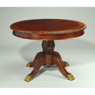 aa importing 44 round dining table in red mahogany