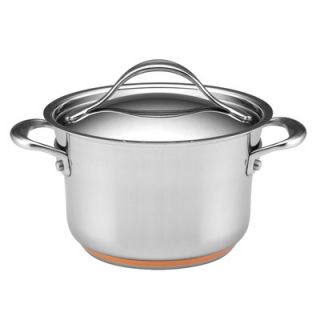 Anolon Nouvelle Stainless 3.5 Quart Covered Saucepot