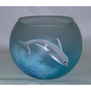 Womar Glass Dolphin Bowl   GD042083