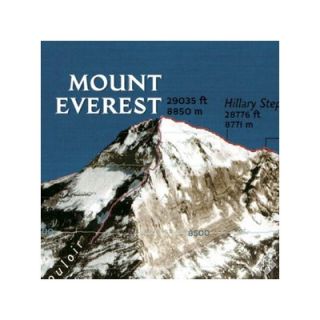 National Geographic Maps Mount Everest 50th Anniversary Wall Map (Two