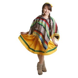 Dress Up America Mexican Girl Childrens Costume Set