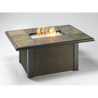 OW Lee Casual Fireside Corsica Fire Pit with Mocha Tile   51 09MT/SP