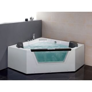 Ariel Bath 59 x 59 x 24 Corner Whirlpool Bath Tub