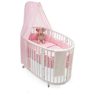 Sleepi Crib Bedding Collection in Pink Dots