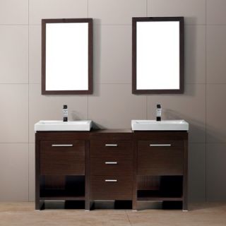 Vigo 59 Adonia Double Bathroom Vanity   VG09027118K / VG09027118K1