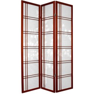 Oriental Furniture 72 Double Crossed Bamboo Tree Room Divider in
